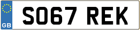 Trailer License Plate